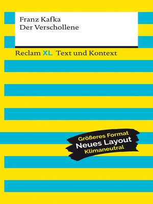 cover image of Der Verschollene. Textausgabe mit Kommentar und Materialien